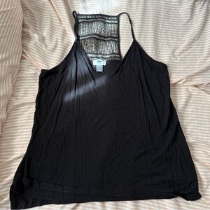 Old Navy GUC Black Sleeveless Top with Mesh Detail